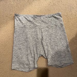 Gray bike shorts